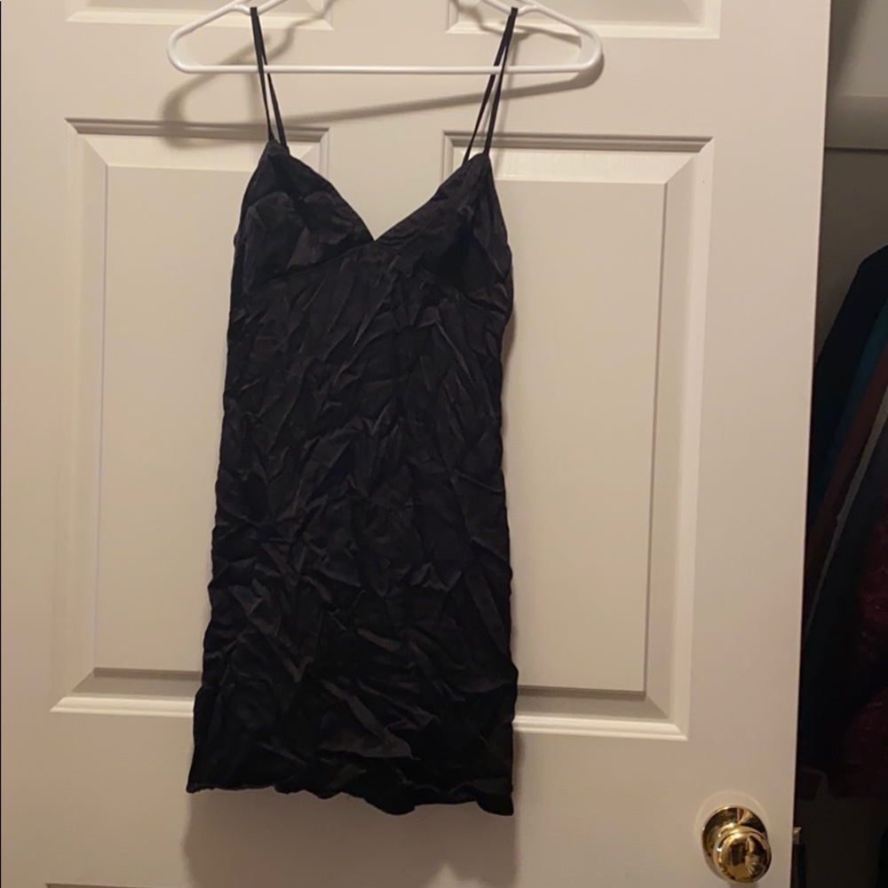 Black mini dress